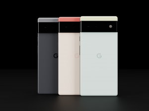 Google Pixel 6 and 6 Pro in Official Colors Collection 3D Model