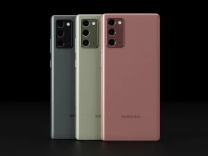 Samsung Galaxy Note 20 and 20 Ultra In Official Colors 3D Model
