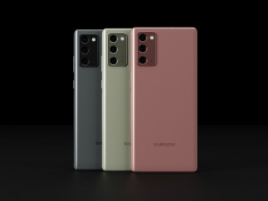 Samsung Galaxy Note 20 and 20 Ultra In Official Colors Model 3D