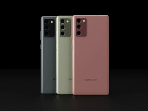 Samsung Galaxy Note 20 and 20 Ultra In Official Colors 3D Model