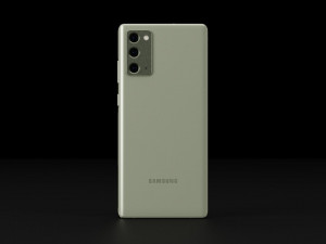 Samsung Galaxy Note 20 and 20 Ultra In Official Colors Model 3D