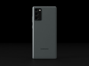 Samsung Galaxy Note 20 and 20 Ultra In Official Colors Model 3D