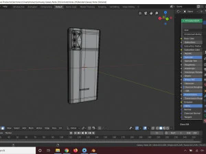 Samsung Galaxy Note 20 and 20 Ultra In Official Colors 3D Model
