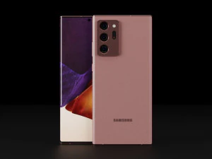 Samsung Galaxy Note 20 and 20 Ultra In Official Colors 3D Model