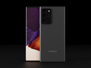 Samsung Galaxy Note 20 and 20 Ultra In Official Colors Model 3D