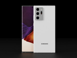 Samsung Galaxy Note 20 and 20 Ultra In Official Colors Model 3D