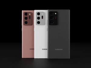 Samsung Galaxy Note 20 and 20 Ultra In Official Colors Model 3D