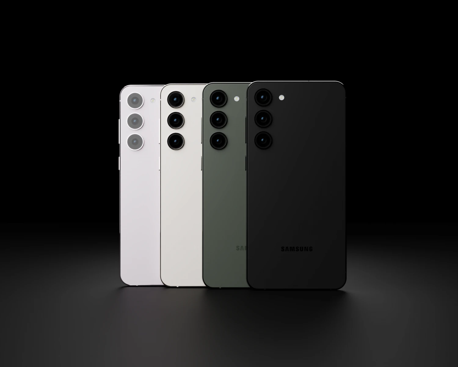 Samsung Galaxy S23 Plus in Official Colors 3D Model .c4d .max .obj .3ds .fbx .stl .blend 