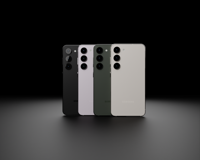 Samsung Galaxy S23 in Official Colors 3D 模型 .c4d .max .obj .3ds .fbx .stl .blend 