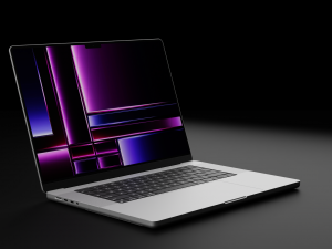 Apple MacBook Pro 16 inch Silicon 2023 in Official Design 3D Модель