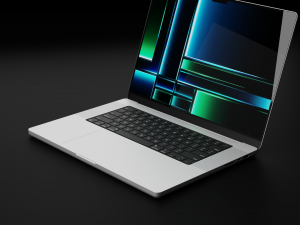 Apple MacBook Pro 16 inch Silicon 2023 in Official Design 3D Модель