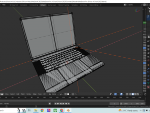 Apple MacBook Pro 16 inch Silicon 2023 in Official Design 3D Модель