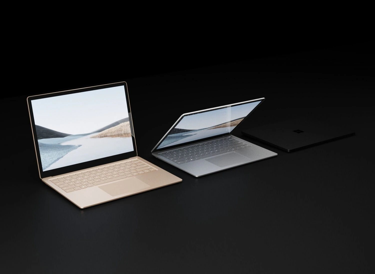 Microsoft Surface Laptop 4 in All Metallic Colors 3D Model .c4d .max .obj .3ds .fbx .stl .blend 