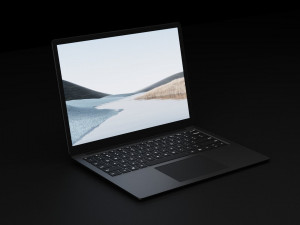 Microsoft Surface Laptop 4 in All Metallic Colors 3D Модель