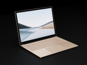 Microsoft Surface Laptop 4 in All Metallic Colors 3D Модель