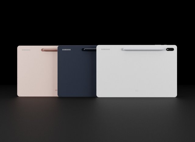 Samsung Galaxy S7 Plus Tablet in Official Colors Model 3D .c4d .max .obj .3ds .fbx .stl .blend 