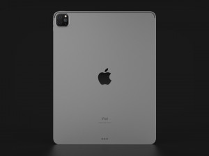 Apple iPad Pro M1 12 inch in Official Design and Colors 3D Model