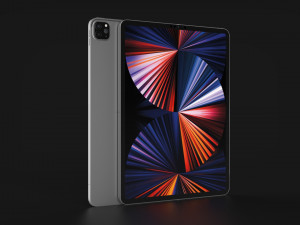 Apple iPad Pro M1 12 inch in Official Design and Colors 3D Model