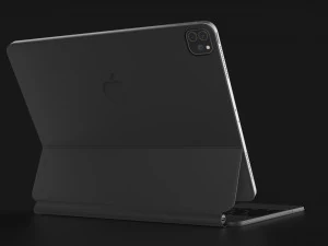Apple iPad Pro M1 12 英寸带键盘官方设计和颜色 3D 模型