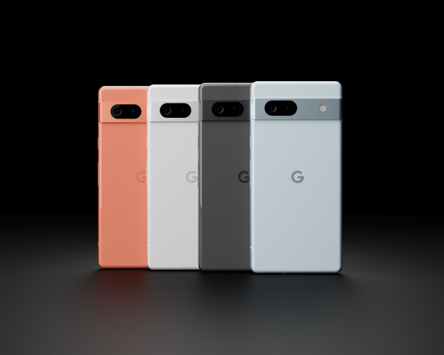 Google Pixel 7a in Official Colors 3D Model .c4d .max .obj .3ds .fbx .stl .blend 