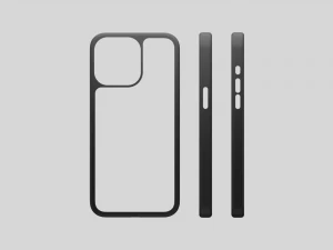 Back Cutout Case for iPhone 15 All Models 3D Print Model