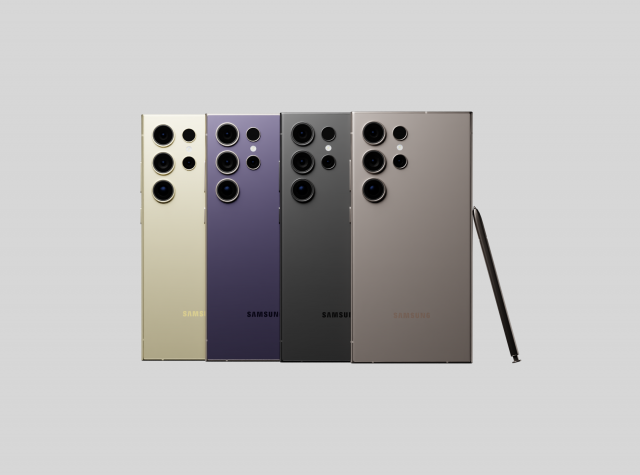 Samsung Galaxy S24 Ultra in Official Colors Modello 3D .c4d .max .obj .3ds .fbx .stl .blend 