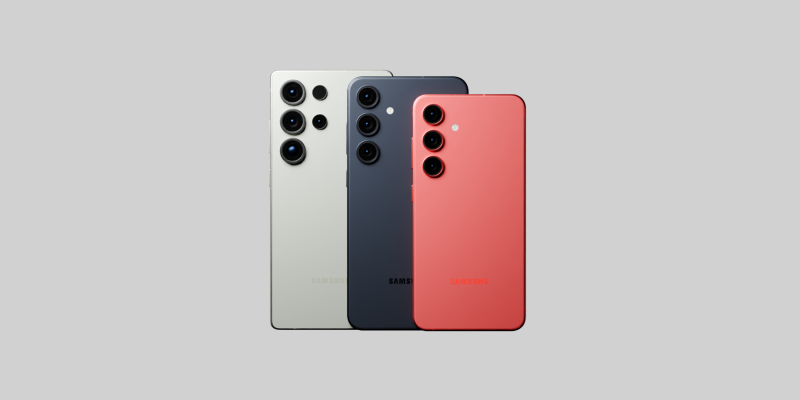 Samsung Galaxy S25 All Models in Official Colors 3D Model .c4d .max .obj .3ds .fbx .stl .blend 