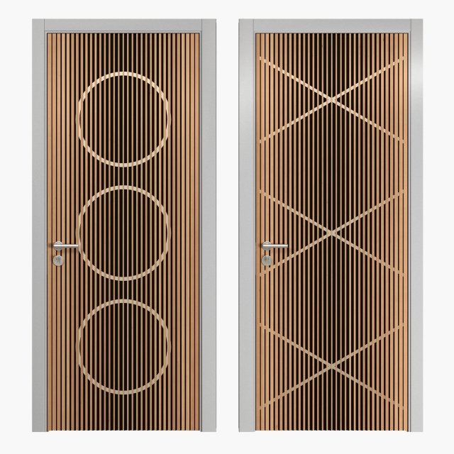 3d modern door Model 3D .c4d .max .obj .3ds .fbx .stl .blend