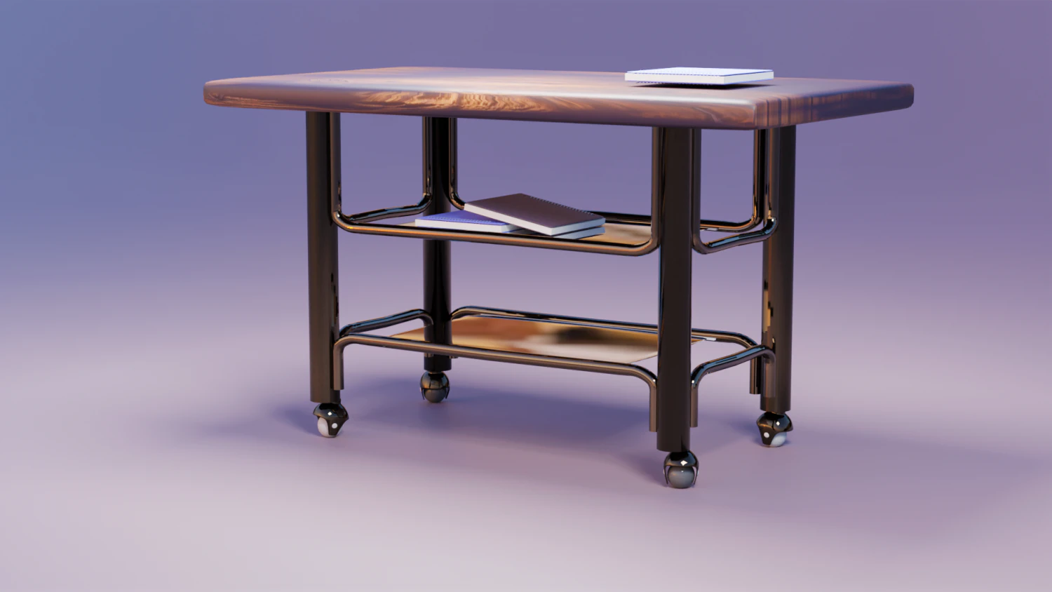 Old desk 3D Model .c4d .max .obj .3ds .fbx .stl .blend