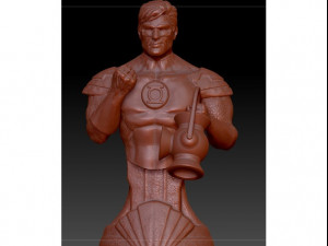 Green Lantern Bust for 3d printing 3D Print Model