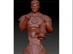 Бюст зеленого ліхтаря для 3d друку 3D Принт Модель