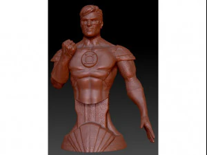 Green Lantern Bust for 3d printing 3D Print Model