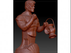 Green Lantern Bust for 3d printing 3D प्रिंट मॉडल