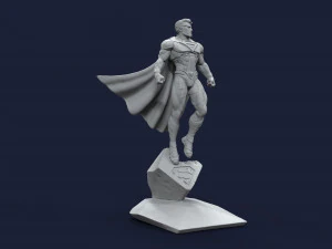 Superman standing pose stl file 3D Print Model