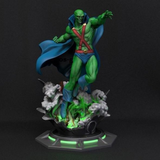 Martian manhunter 3D Print Model .c4d .max .obj .3ds .fbx .stl .blend 