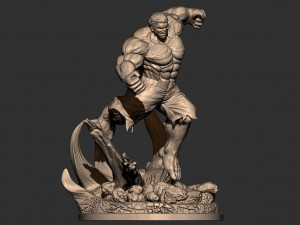 Angry Hulk ready to 3d print 3D-printmodel