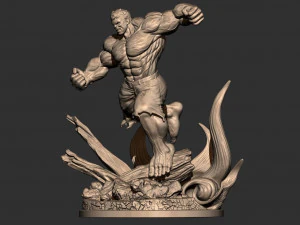 Angry Hulk ready to 3d print 3D Print Model