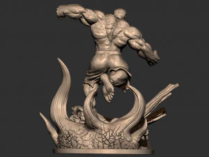 Angry Hulk ready to 3d print 3D Print Model