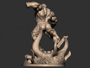 Angry Hulk ready to 3d print 3D-printmodel
