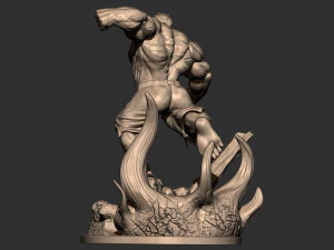 Angry Hulk ready to 3d print 3D Print Model