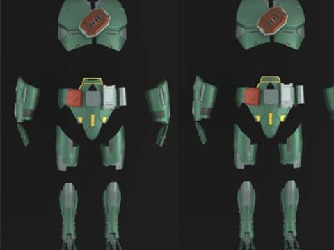 JEDI ARMOR FOR 3D PRINTING Model Cetak 3D