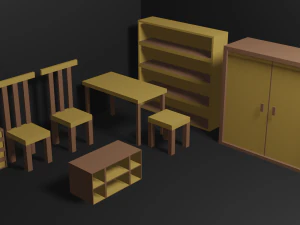 Mobília Modelo 3D
