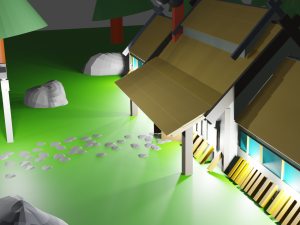 Viking house in the forest Modello 3D