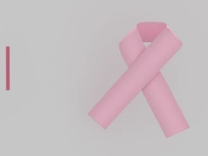 Nastro per il cancro al seno Modello 3D