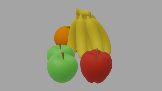 Fruits - quick Model 3D .c4d .max .obj .3ds .fbx .stl .blend 