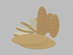 Bread 3D Model
