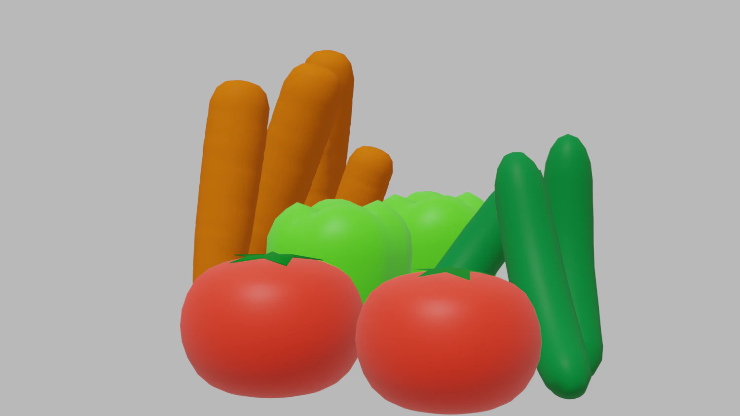 Vegetables 3D Model .c4d .max .obj .3ds .fbx .stl .blend 