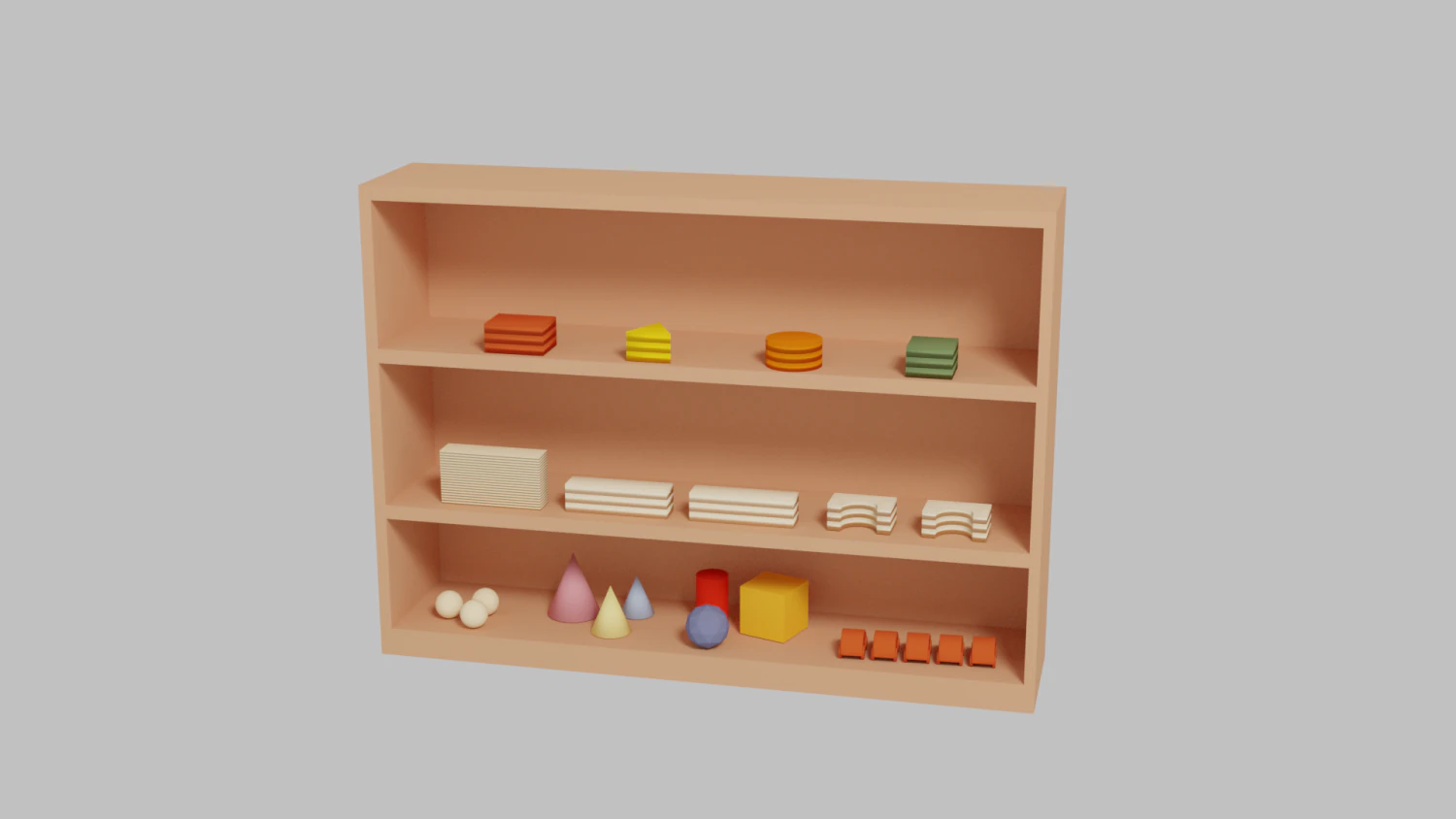 Kids Toys Wardrobe - Building Corner 3D Model .c4d .max .obj .3ds .fbx .stl .blend 