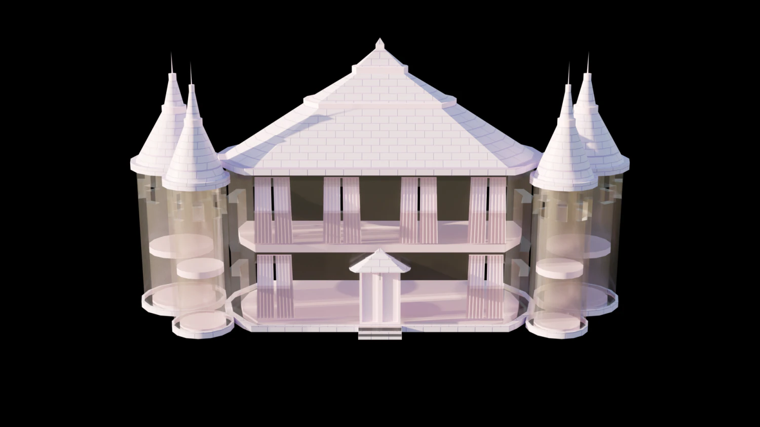Palace Toy 3D Model .c4d .max .obj .3ds .fbx .stl .blend 