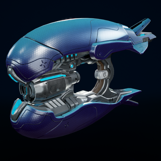 3D Halo Plasma Rifle 3D मॉडल .c4d .max .obj .3ds .fbx .stl .blend 
